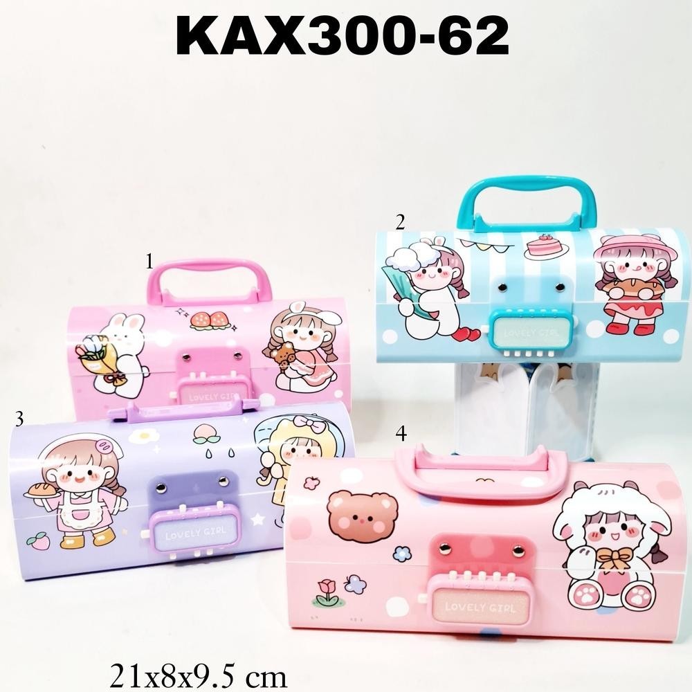 

tg-342 GG Kotak Pensil Plastik Kode KAX300/Tempat Pensil/Tepak/Pensil Case Viral