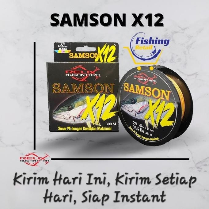 Senar PE SAMSON x12 300 400 600 Meter Relix Nusantara