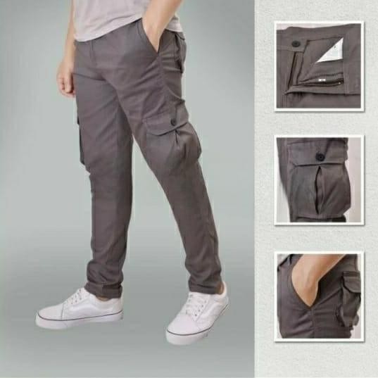 celana panjang cargo pria dewasa+celana panjang cargo+cargo hitam