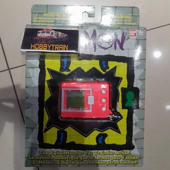 TAMAGOTCHI DIGIVICE DIGIMON ORIGINAL NEON RED