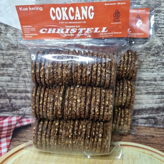 

Kue Kering Cokcang Christell Cokelat Kacang Khas Bandung