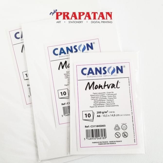 

Canson Montval Watercolor Paper 200gsm | Kertas Cat Air
