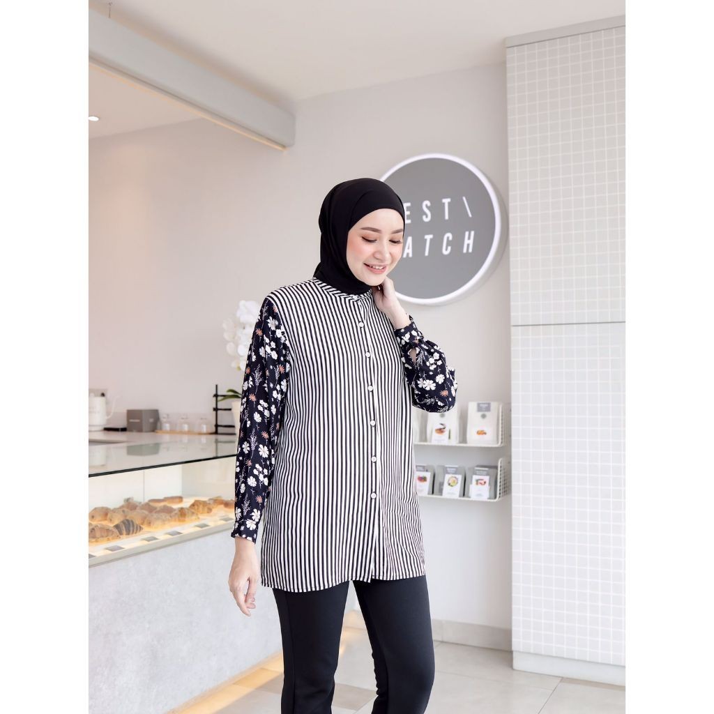Liora Blouse - Baju Daily - Atasan Nita - Blouse Rayon - Kheva Mauza