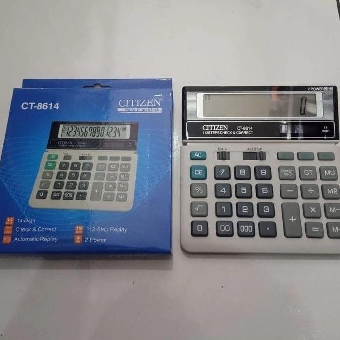 

TERMURAH Kalkulator / Calculator CITIZEN CT 8614 14 Digit Ke-80