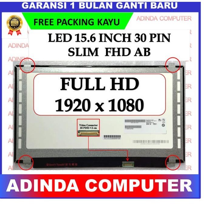 LED LCD Laptop N156HHE-GA1 REV.C1 N156HGA-EAB 15.6 30 Slim FHD AB BEST SELLER