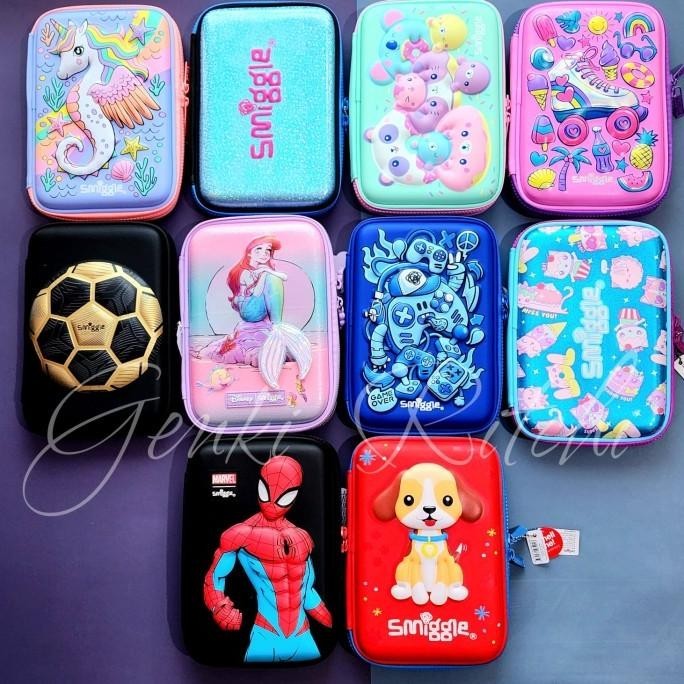 

Tempat pensil Smiggle Original Hardcase 3D EVA waterproof Sports