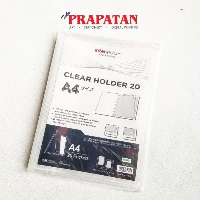 

InterxFolder Clear Holder 20 Pockets A4 CHX120A