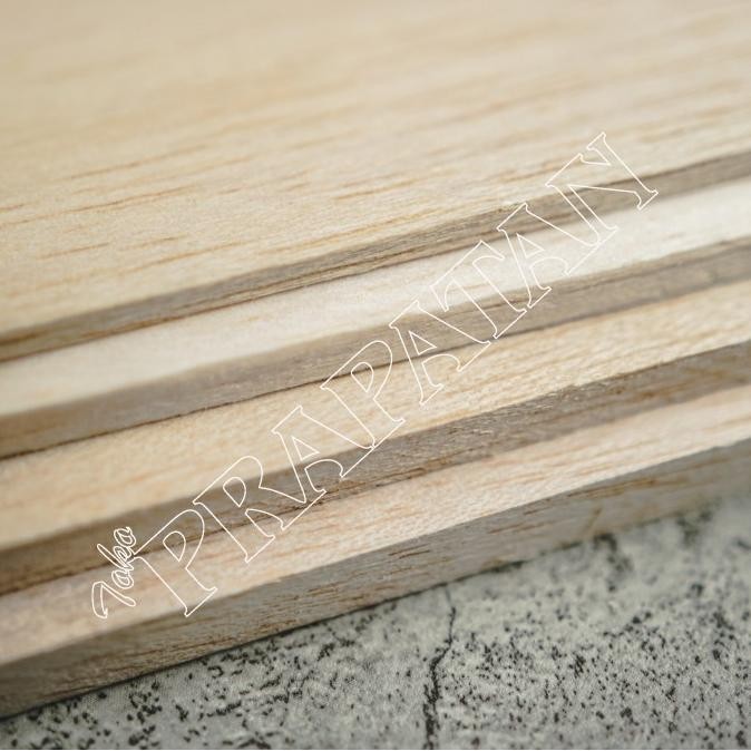 Kayu Balsa Sheet Papan 6mm Sheet 7.5x100cm / Balsa Wood / Kayu Maket
