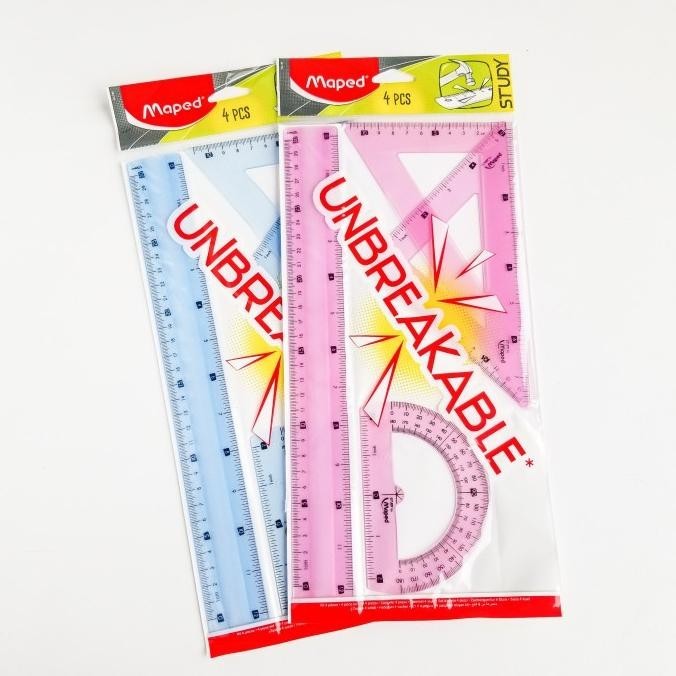 

Maped Study Unbreakable Ruler Set 4pcs DRAF981704