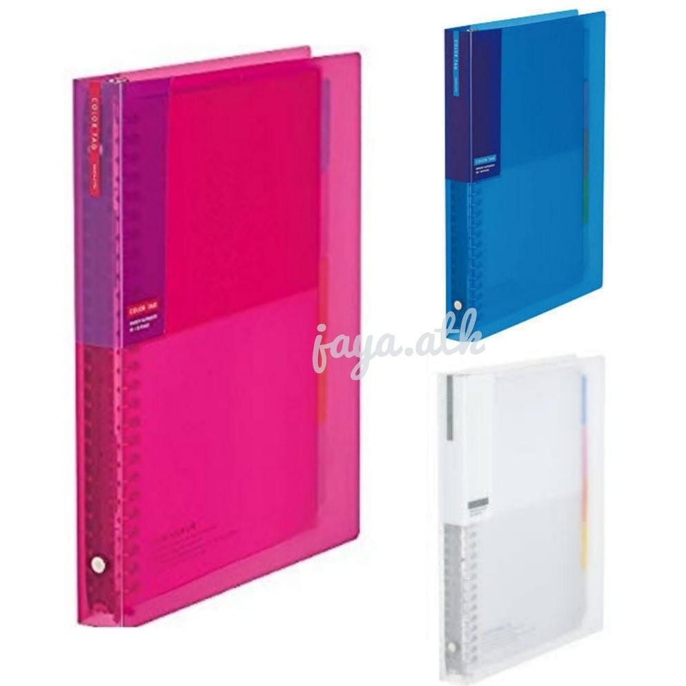 

promoo baru binder note b5 26 ring kokuyo c350 map buku ring besi notebook loose leaf warna transparant