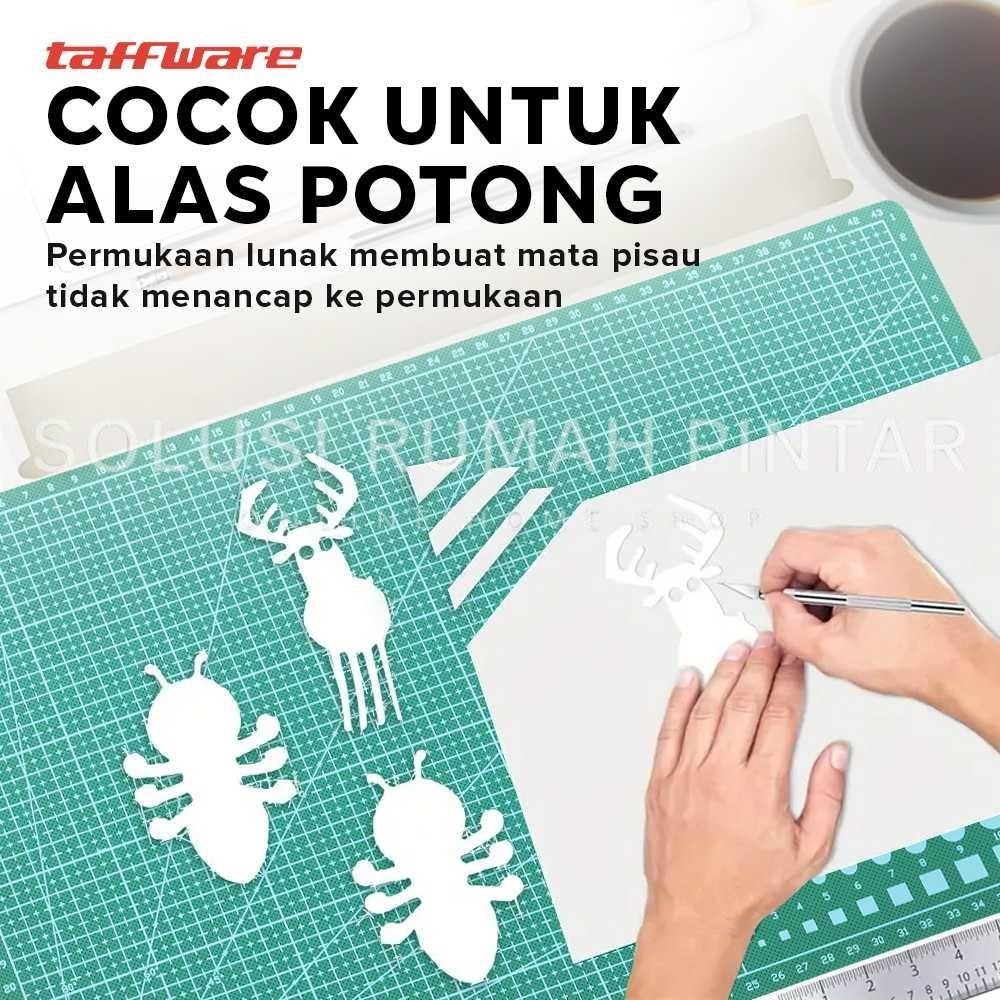 

Alas Potong Work Cutting Mat Pad A3 45 x 30cm - Taffware Matras Pemotongan Kertas dan Kain