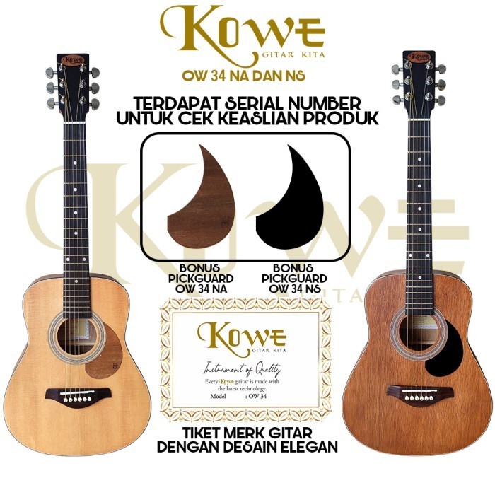 Ami Gitar Akustik Elektrik Mym&Ca Original Ukuran 3/4 Original