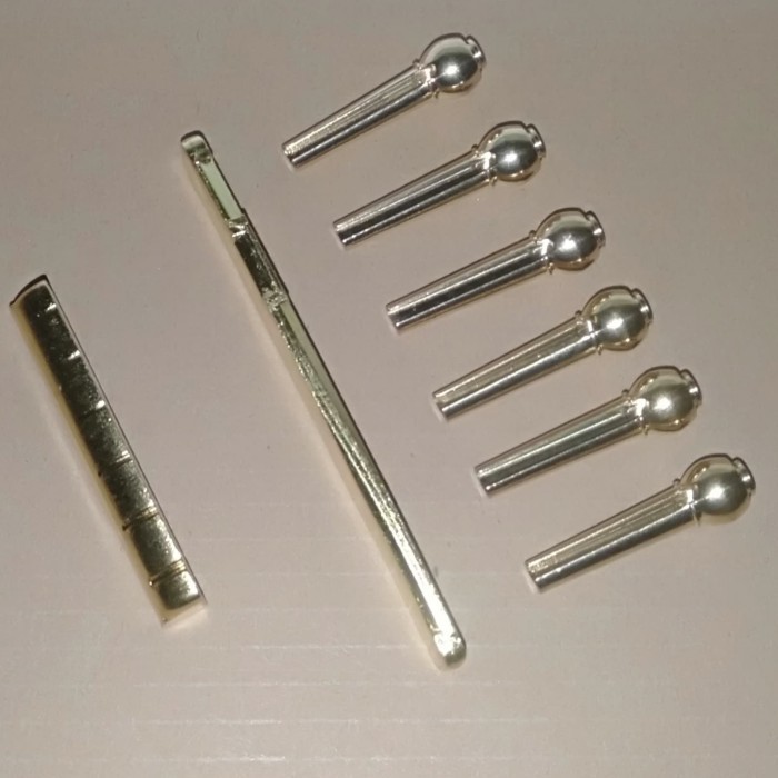 Ami Bridge Pin, Saddle, Nut Logam Gitar Akustik