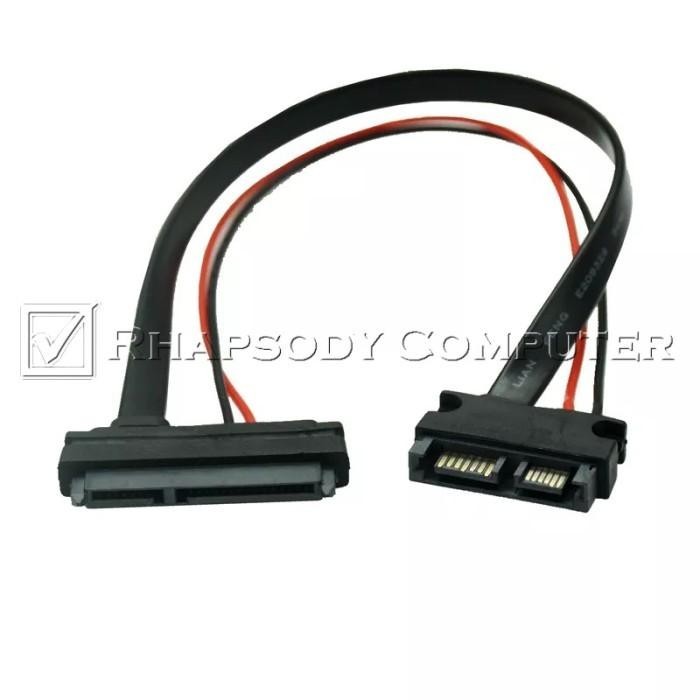 Kabel Serial Ata 22Pin 7+15 Female To Slimline Sata 13Pin 7+6 Male