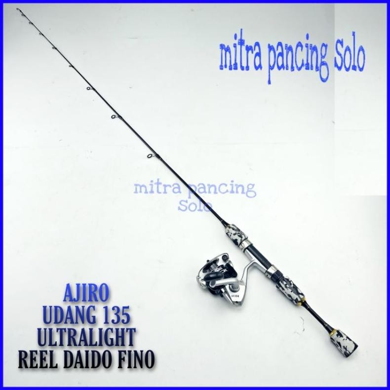 Gratis Ongkir Satu Set Joran Pancing Udang Murah Ajiro Fishing Super Lentur Fiber Solid Ultralight K