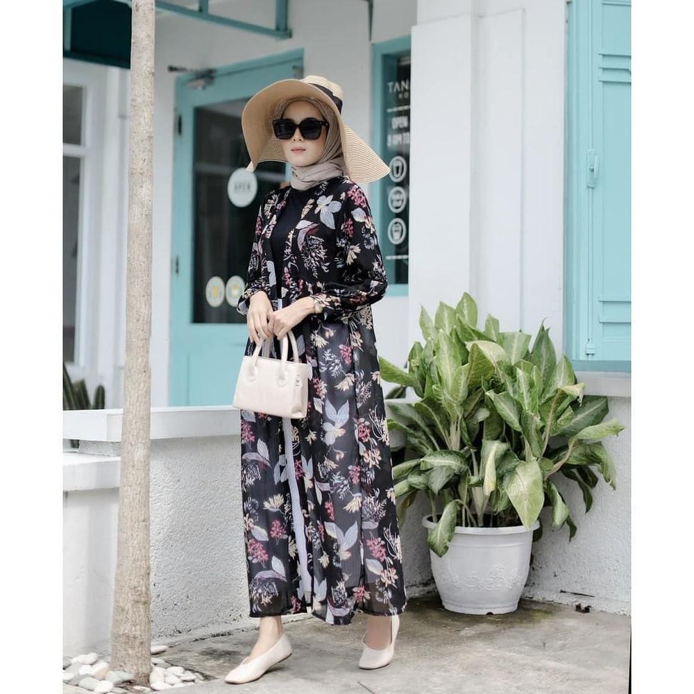 Yt- Cardigan Panjang Wanita Korean Style ( Outer Zea Long Cardi ) Hemat