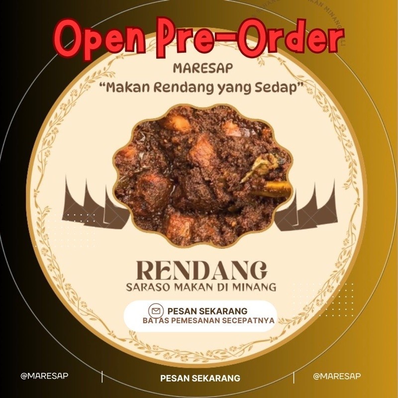 

RENDANG DAGING “MARESAP” 350 gram (Mini Size)