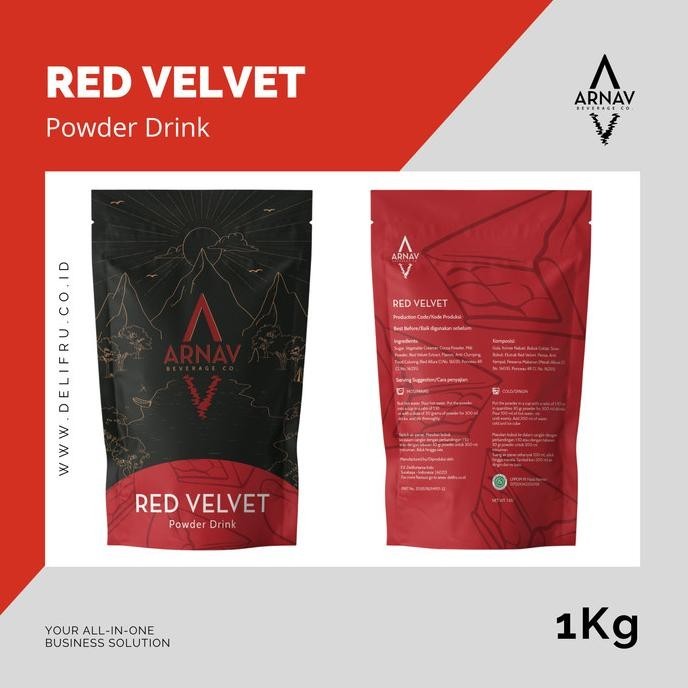

Arnav Powder Drink Red Velvet - Bubuk Minuman Red Velvet Premium 1 Kg Tasya Shopstore