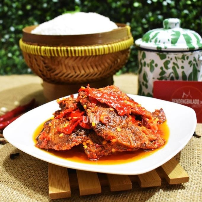 

Dendeng Balado Batokok (Cabe Merah) Pedas Level 5 - Asli Padang Revi Staroutlet