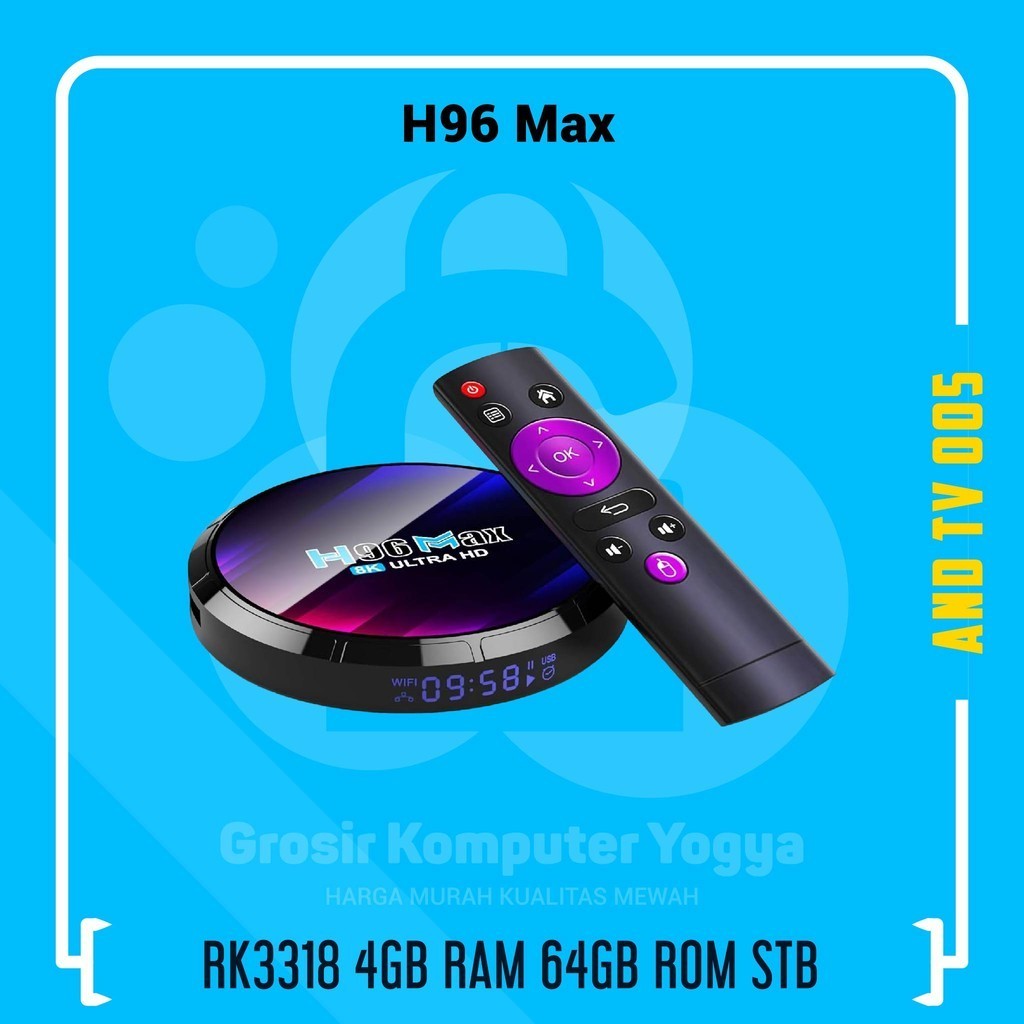 H96 Max RK3528 4GB RAM 64GB ROM 8K UHD Android 13.0 Set Top Box
