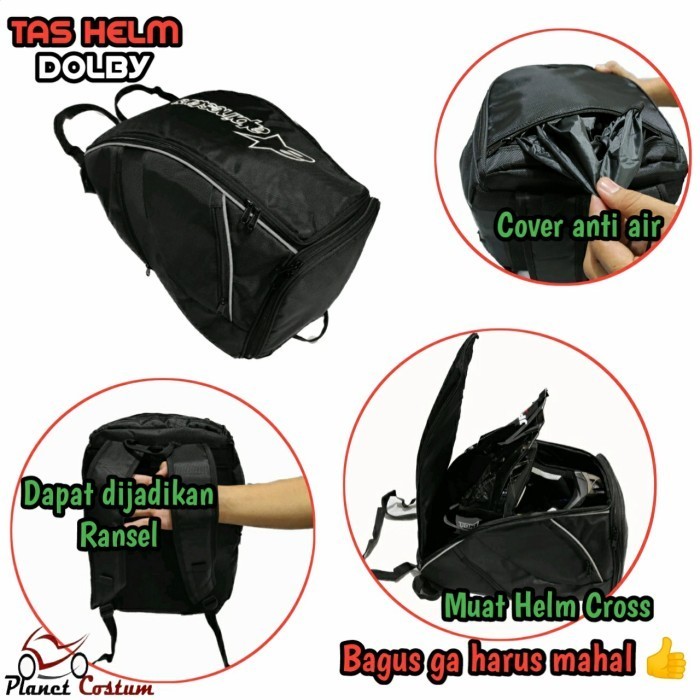 Tas Motor Ransel Bagasi Helm Trail Motocross Praktis Berkualitas