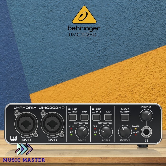 

UMC202HD USB Audio Interface Soundd ORIGINAL Bergaransi