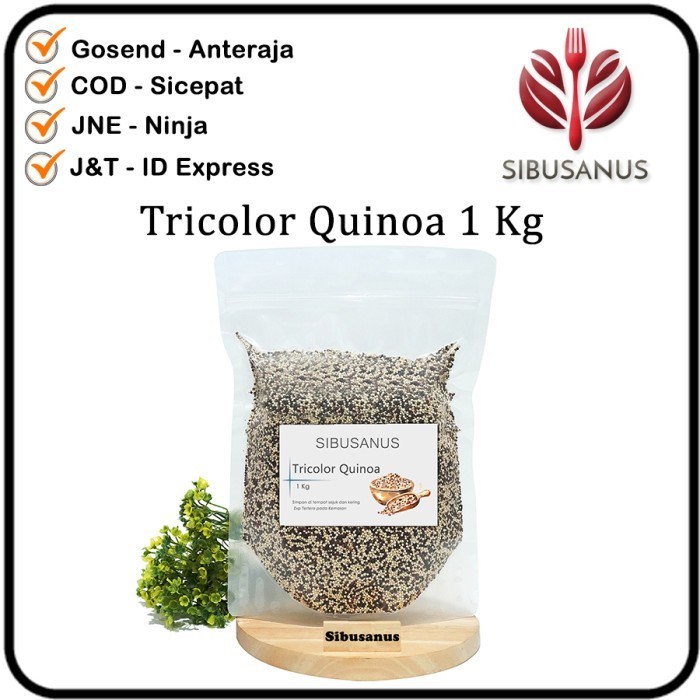 

Terlaris Rainbow Quinoa 1kg - Quinoa 3 Warna 1 kg - Tricolor Quinoa Rainbow SALE