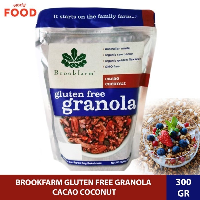 

Terlaris BROOKFARM GLUTEN FREE GRANOLA CACAO COCONUT 300GR SALE