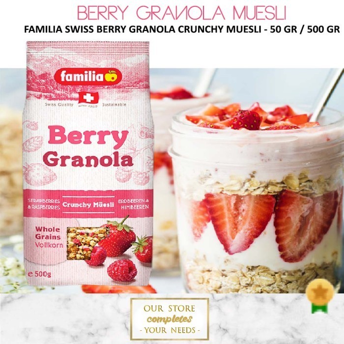 

Terlaris BERRY GRANOLA FAMILIA BERRY GRANOLA FRUIT BERRY CRUNCHY MUESLI 50 GR SALE