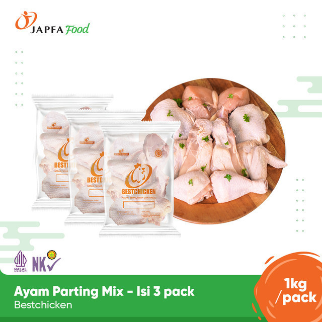 

Bestchicken Bundling Hemat Daging Ayam Potongan Campur 1 Kg / Cut Up 1000 gr - Isi 3 pack