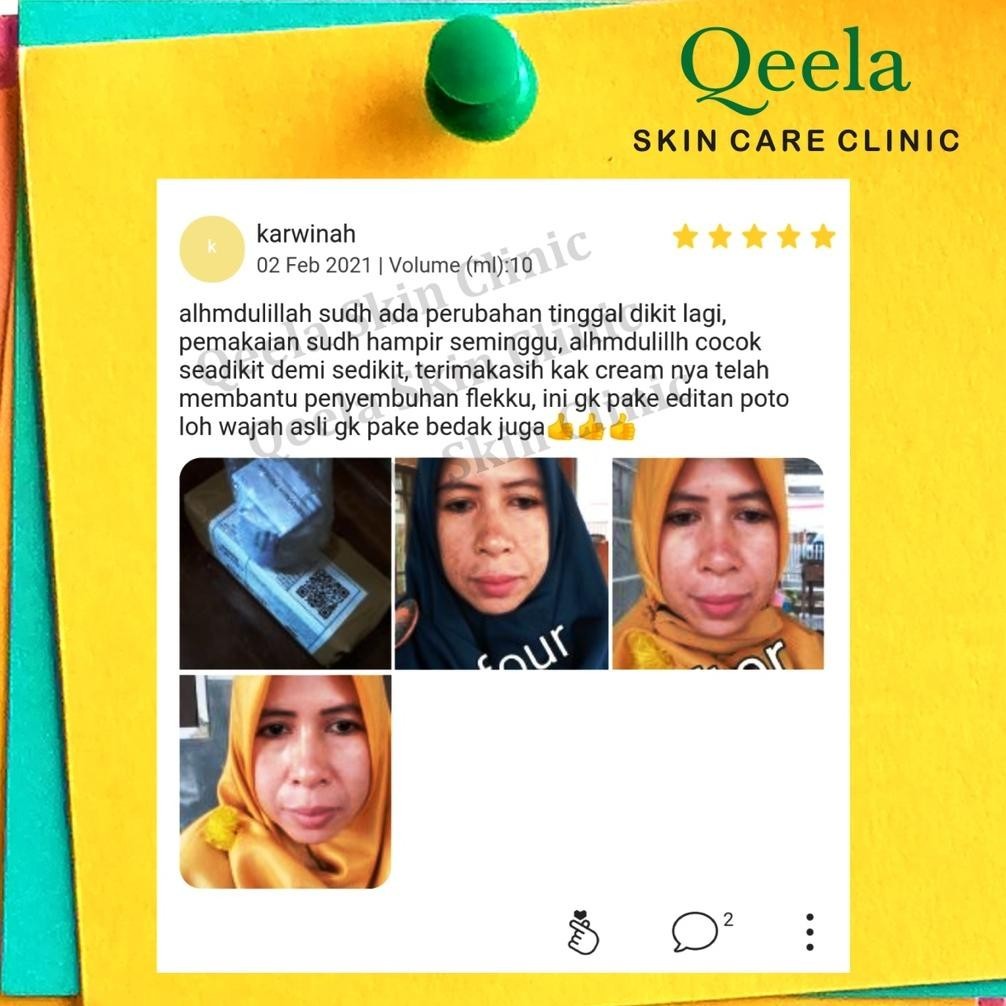 rg-4 Qeela Skincare - PAHE Paket Hemat Krim Untuk Menghilangkan Flek Hitam di Wajah / Krim Flek Hita