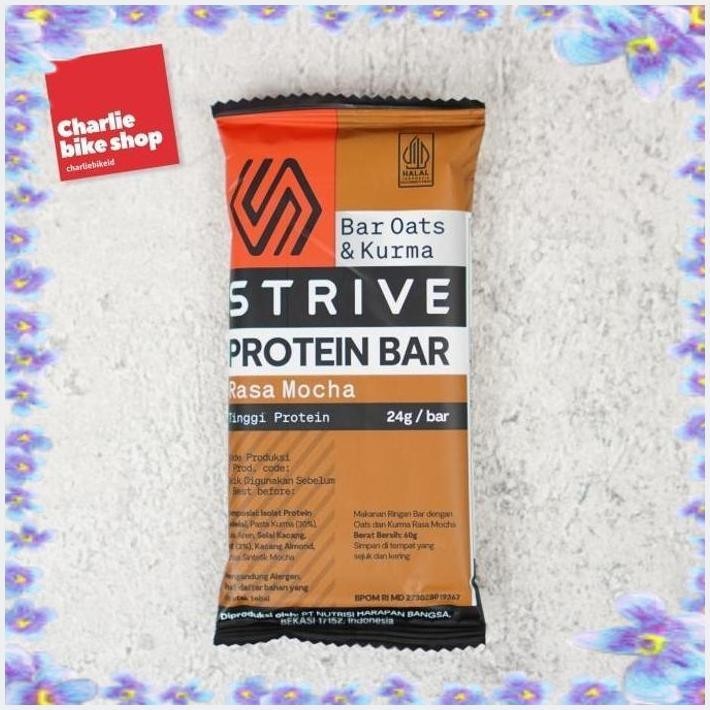 

[CBS] STRIVE PROTEIN BAR OATS & KURMA 24G BPOM HALAL - RASA MOCHA