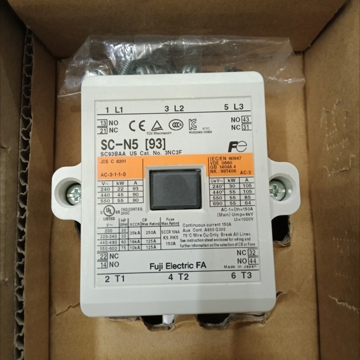 Fuji Magnetic Contactor / Kontaktor Sc-N5 220Vac Original Japan