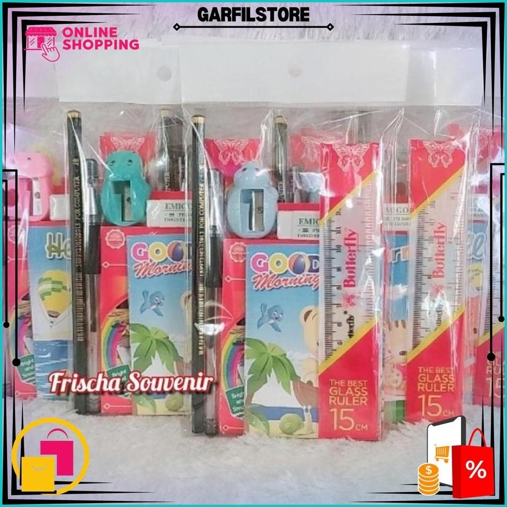 

Paket Hemat Fs025 Bingkisan Ulang Tahun / Souvenir Ultah / Stationary Set / Alat Tulis Set /Hadiah Sale