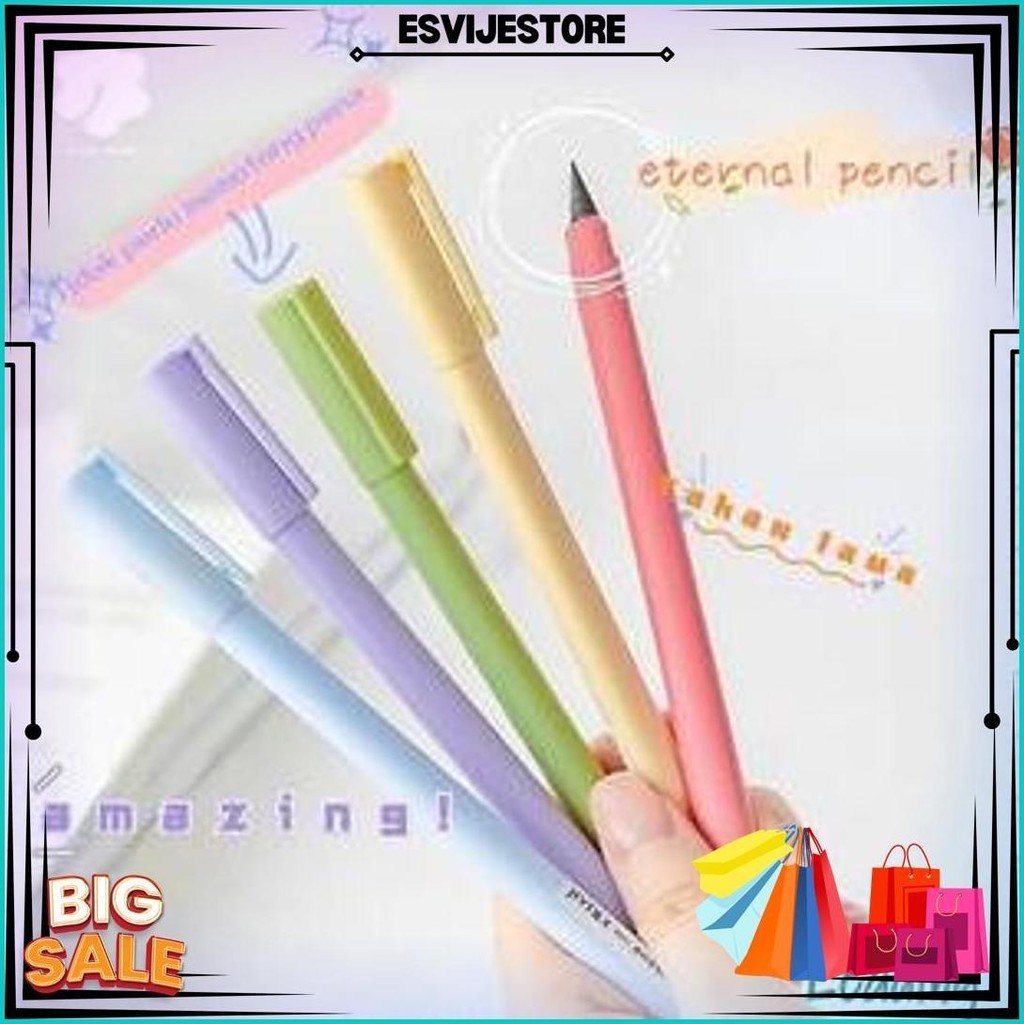 

Eternal Pensil Abadi Tak Bisa Habis Lucu Sederhana Gaya Pensil Segitiga Tanpa Tinta Eternal Pencil Untuk Menulis Alat Tulis-Le Cod