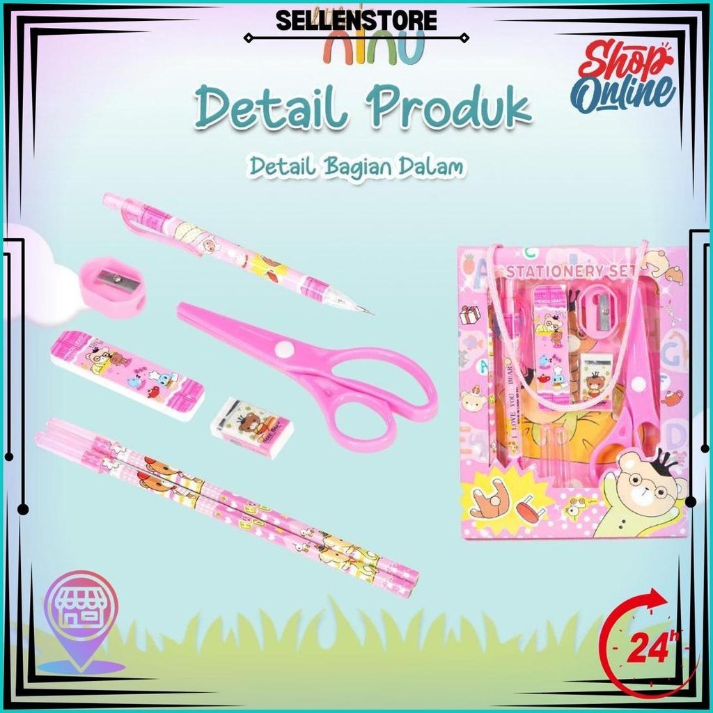 

Little Ninu Stationary Set Paket Alat Tulis Perlengkapan Sekolah Best Seller