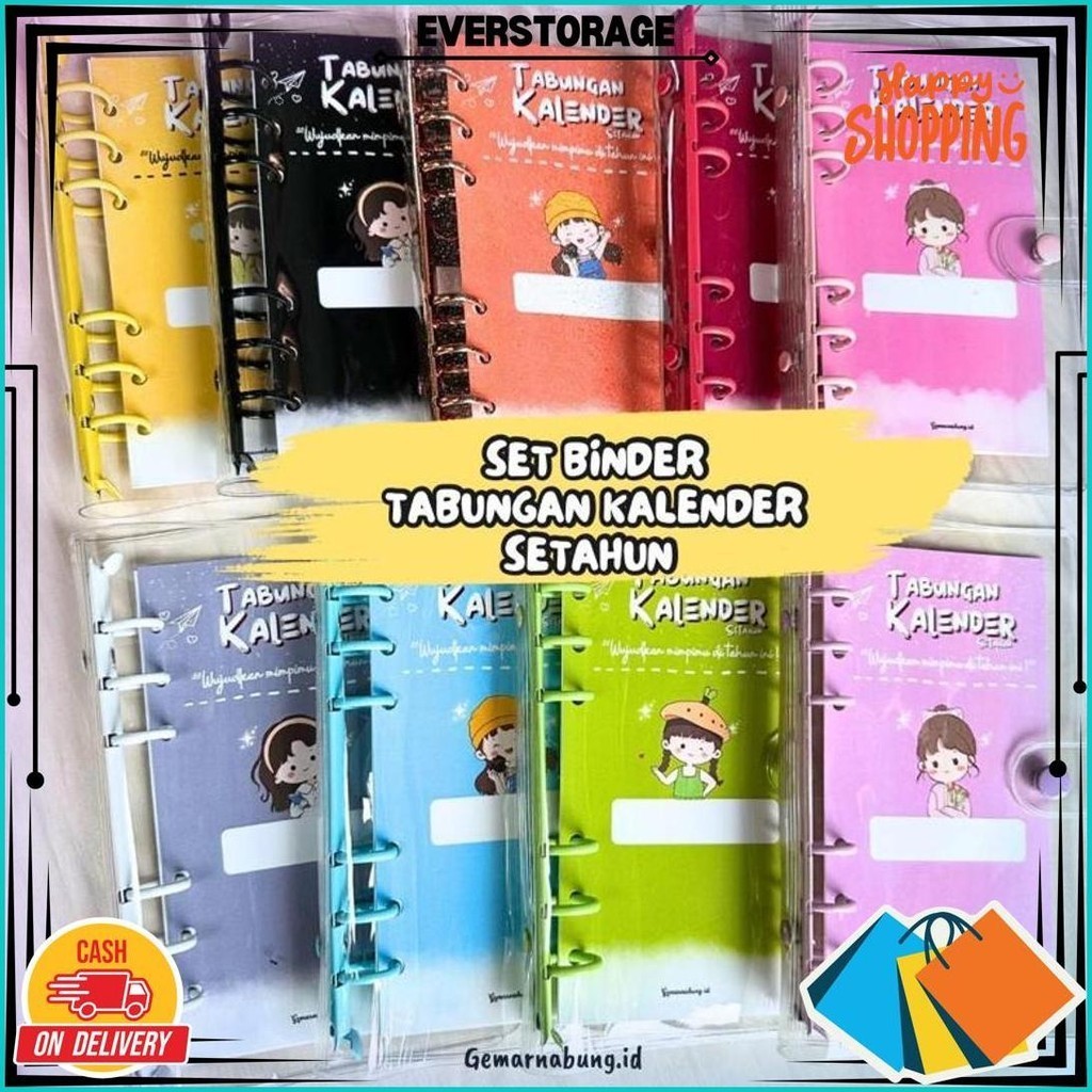 

Paket Binder Keuangan Lengkap A6, Binder Nabung Kalender Setahun Set Lengkap Sale