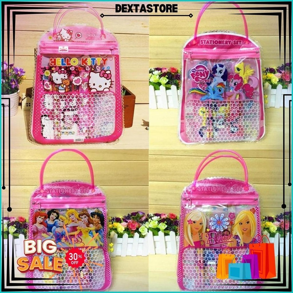 

Dp Stationery Set 6In1 Paket Bag Paket Alat Tulis Anak Sekolah Buku Pensil Penghapus Pengaris Peraut Promo