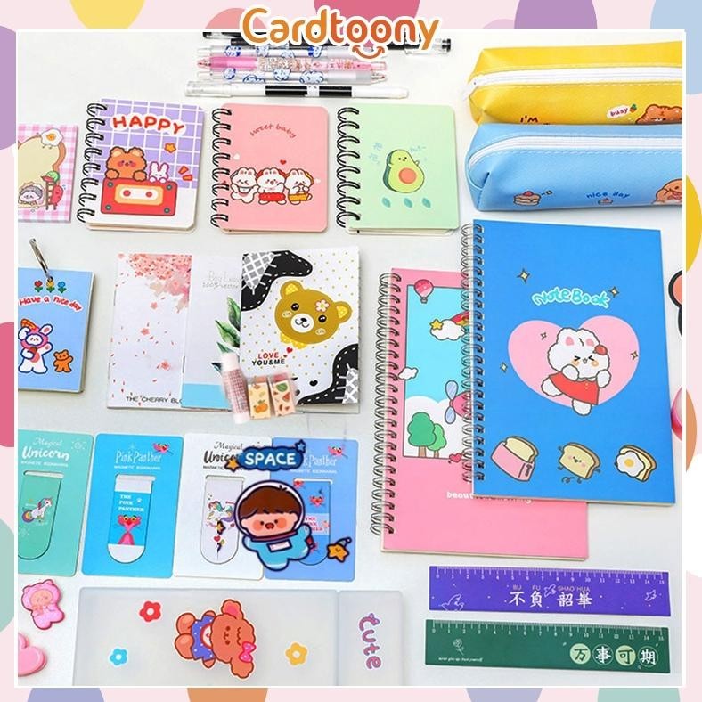 

Do86 Paket Alat Tulis Pulpen Stiker Memo Tempel Penghapus Pensil Buku Penggaris Rautan Stationery Set Viral