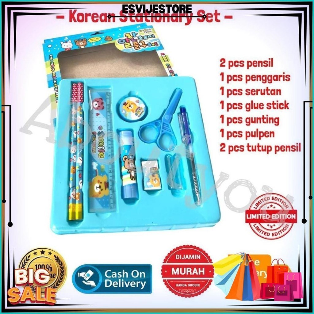 

Paket Alat Tulis Premium Set Paket Sekolah Karakter Anak Lucu Komplit Promo