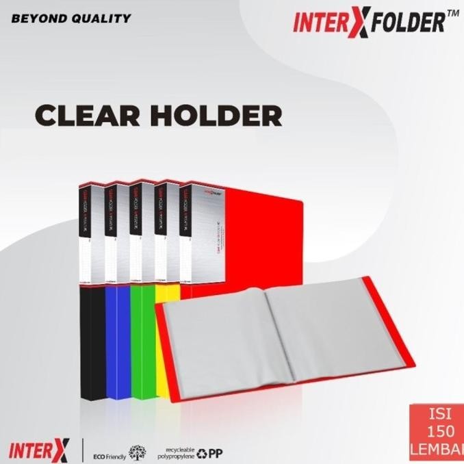 

Interx Clear Holder Folio F4 150 Plus Casing Box Merk Inter X Murah Premium