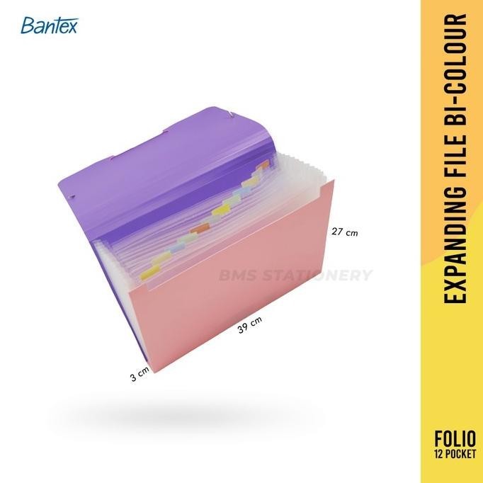 

Bantex Bicolour Expanding File Folio / Map Harmonika Murah Premium