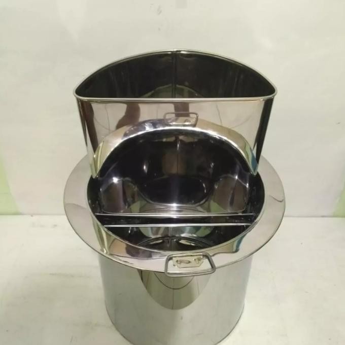 Dandang Mie Ayam Sekat Copot 35Cm/ Panci Mie Ayam / Tong Mie Ayam 35Cm