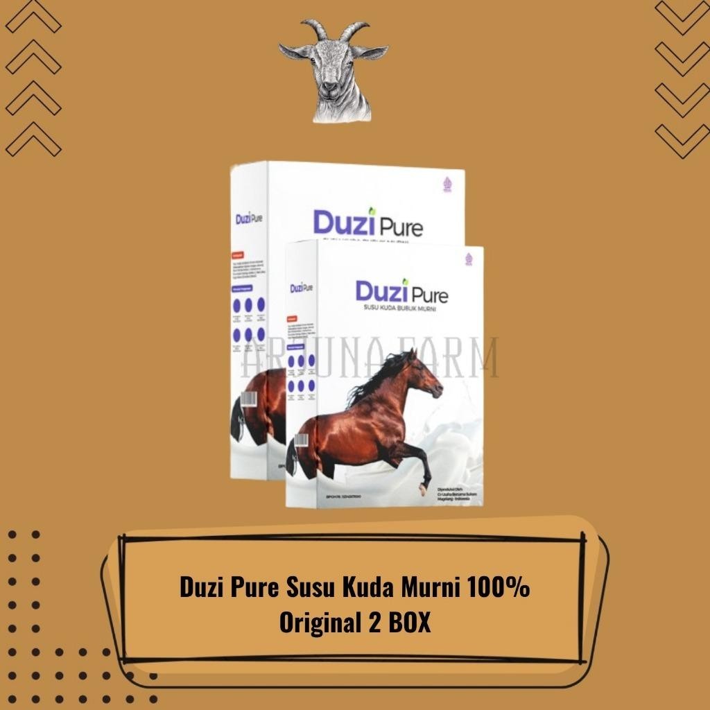 

2 Box Susu Bubuk Duzi Pure Susu Kuda Murni 100% Original 200Gr Farm