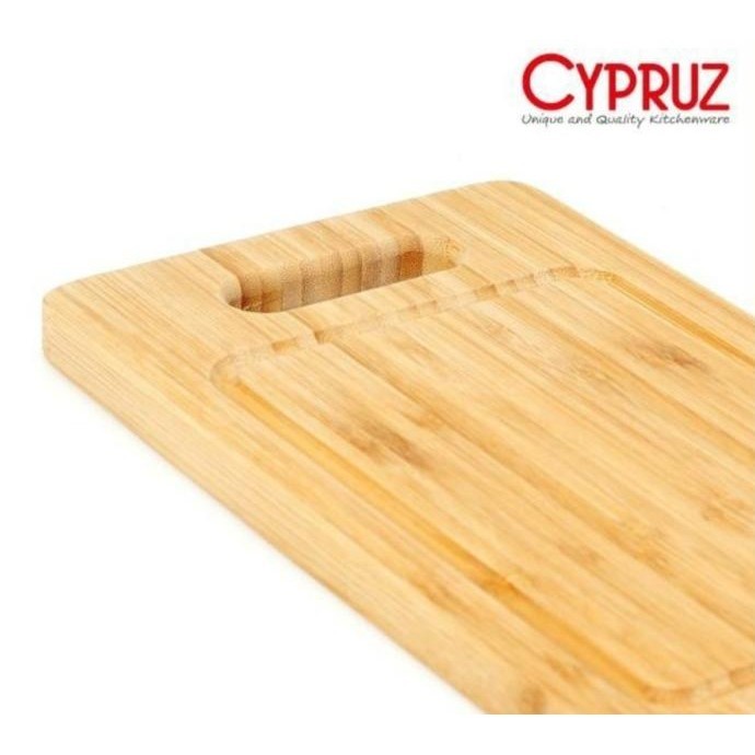 Talenan Bambu Persegi Rectangular Bamboo Chopping Board Cypruz