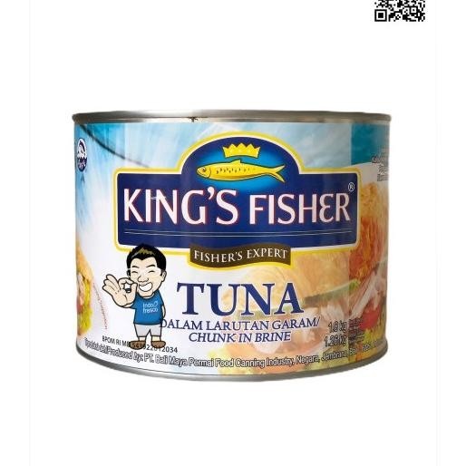 

King'S Fisher Tuna In Brine Canned-Tuna Dalam Air Garam Kaleng 1800G