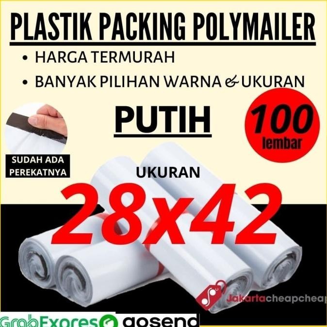 

Plastik Packing Polymailer 2842 Putih Amplop Packing Online Termurah