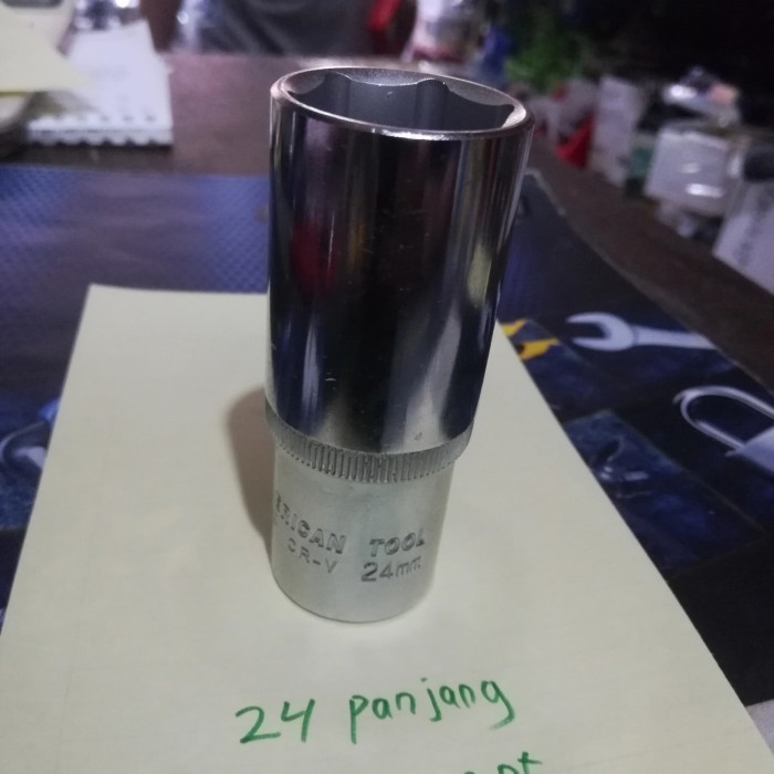 Kunci Sok 24 Mm Panjang - Deep Socket 1/2 Inchi