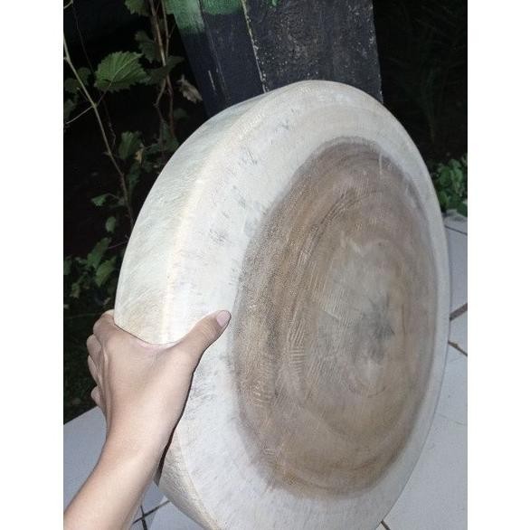 Talenan Kayu Bulat Diameter 30Cm/ Talenan Jumbo/Talenan Cincang Daging