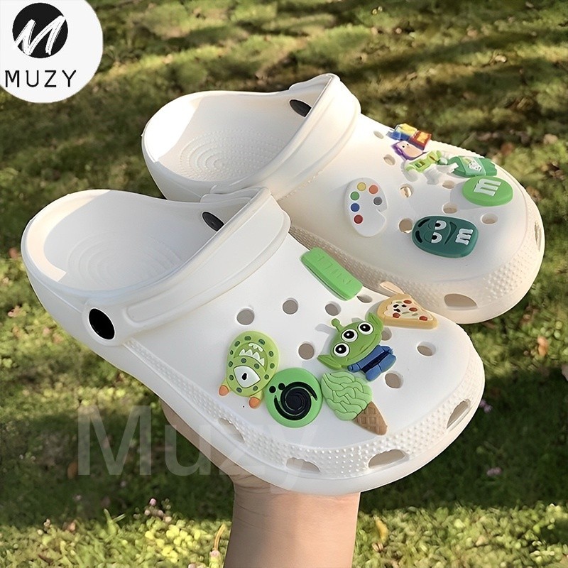 Sandal Slop Wanita // Muzy Sandal Lubang Sandal Wanita Sandal Rumah Sandal Tali Belakang Sandal Slop